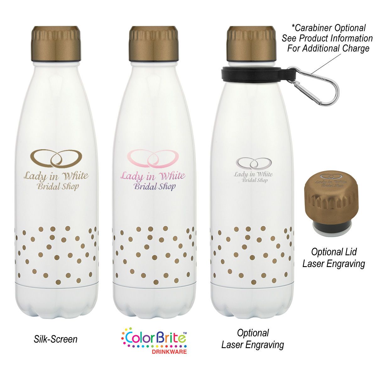 Promotional 16 oz. confetti swig bottle Personalized With Your Custom Logo