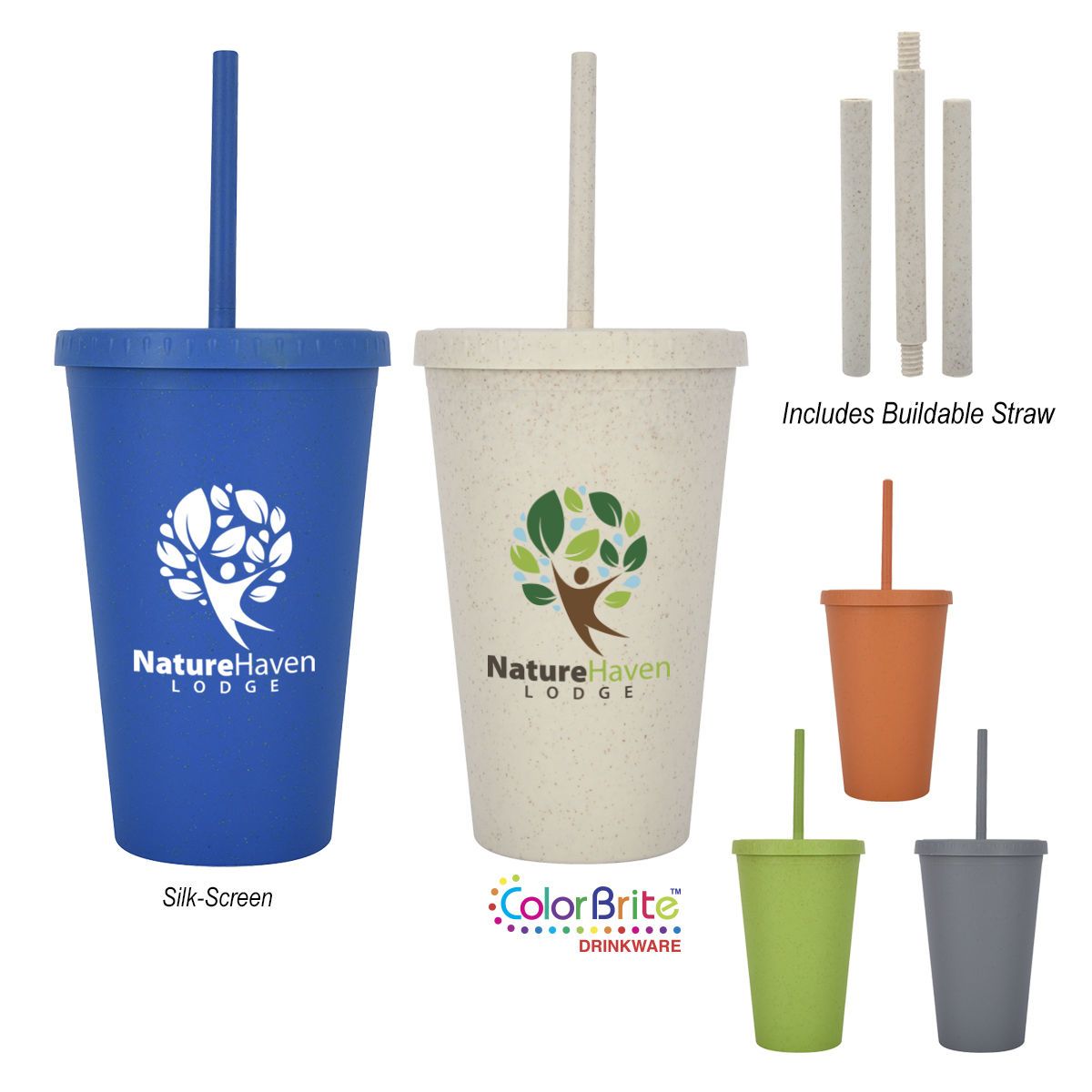 16 OZ. NEWPORT WHEAT TRAVEL TUMBLER