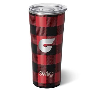 22 Oz. Swig Life™ Buffalo Plaid Stainless Steel Tumbler