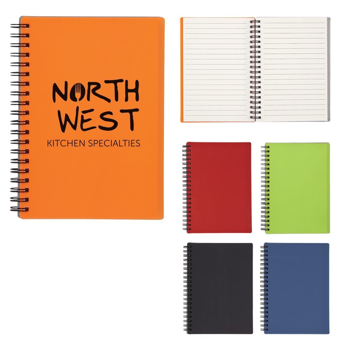 RUBBERY SPIRAL NOTEBOOK