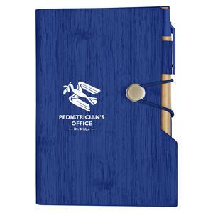 Woodgrain Look Notebook With Sticky Notes And Flags