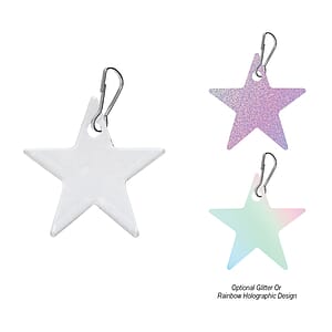 Acrylic Zipper Pull - Star