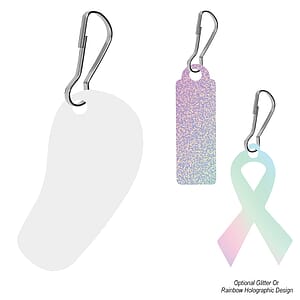 Acrylic Zipper Pull - Custom Shape 4"