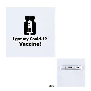 Square Button Pin