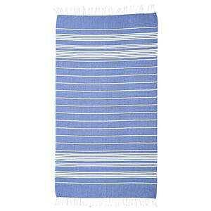 100% Recycled Cotton Beach Blanket With Tassel Fringe