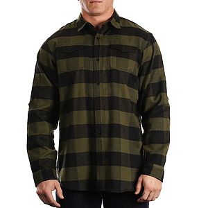  Burnside Men's Plaid Flannel Shirt