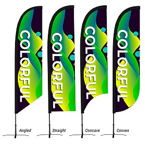 Medium 12' Custom Feather Flag