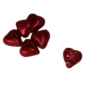 Individually Wrapped Chocolate Hearts