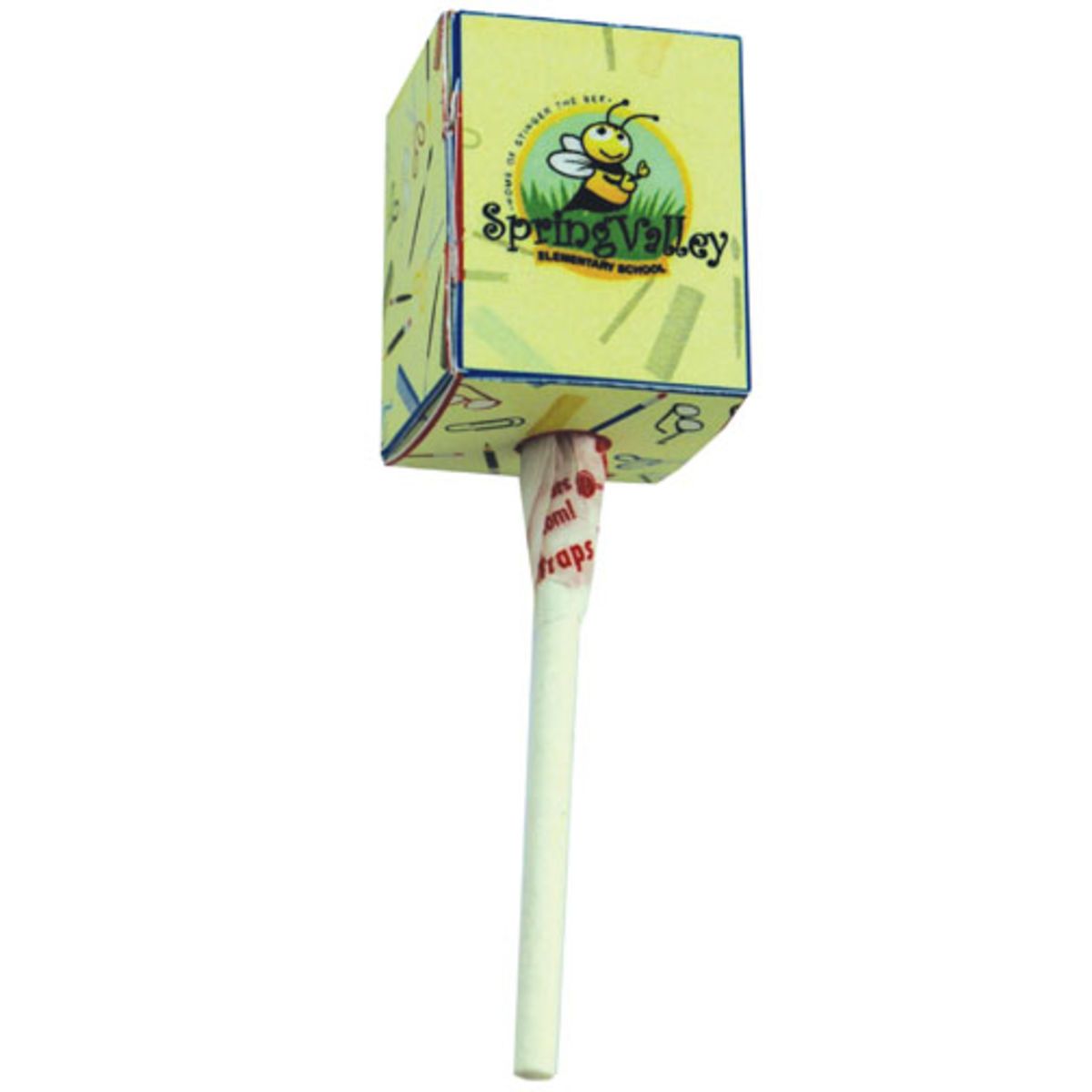 Dum Dum Pop W/ Flag or Four Color Process Box