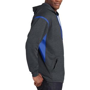 Sport-Tek® Tech Fleece Colorblock Hooded Sweatshirt