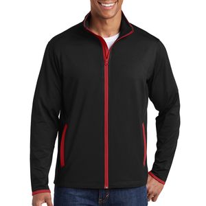 Sport-Tek Sport-Wick Stretch Contrast Full-Zip Jacket