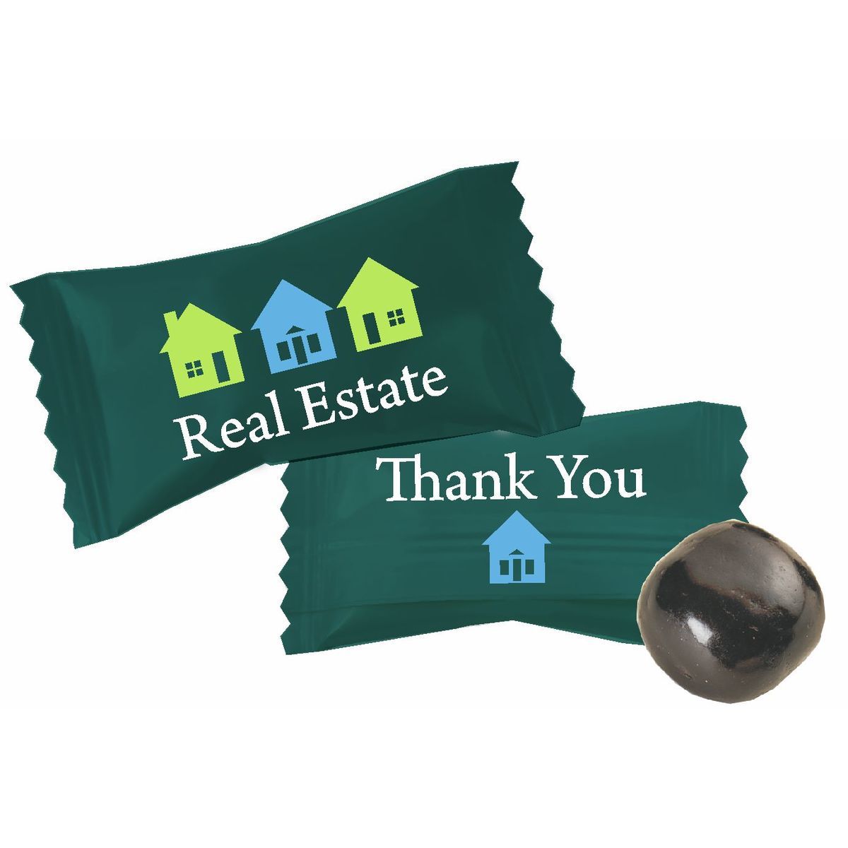 Chocolate Buttermints in Real Estate Assortment Wrappers