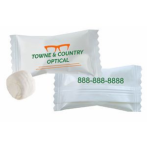 Buttermints Custom Wrapper -Cool Creamy Mint - White