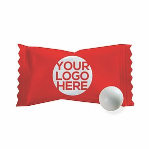 Pastel Chocolate Mints In A White Candy Shell - Custom Wrapper