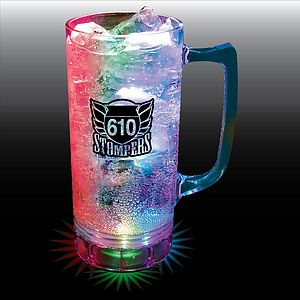12oz 3-Light Plastic Beer Mug with Handle
