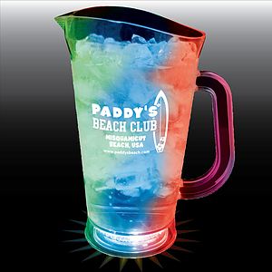 70oz 3-Light Textured Plastic Beer Pitcher with Handle