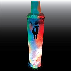 32oz 3-Light 3 Piece Large Volume Plastic Cocktail Shaker