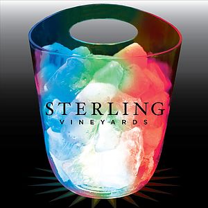 125oz 3-Light Plastic Champagne Ice Bucket with Handle