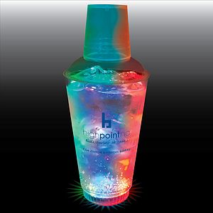 16oz 3-Light 3 Piece Plastic Cocktail Shaker