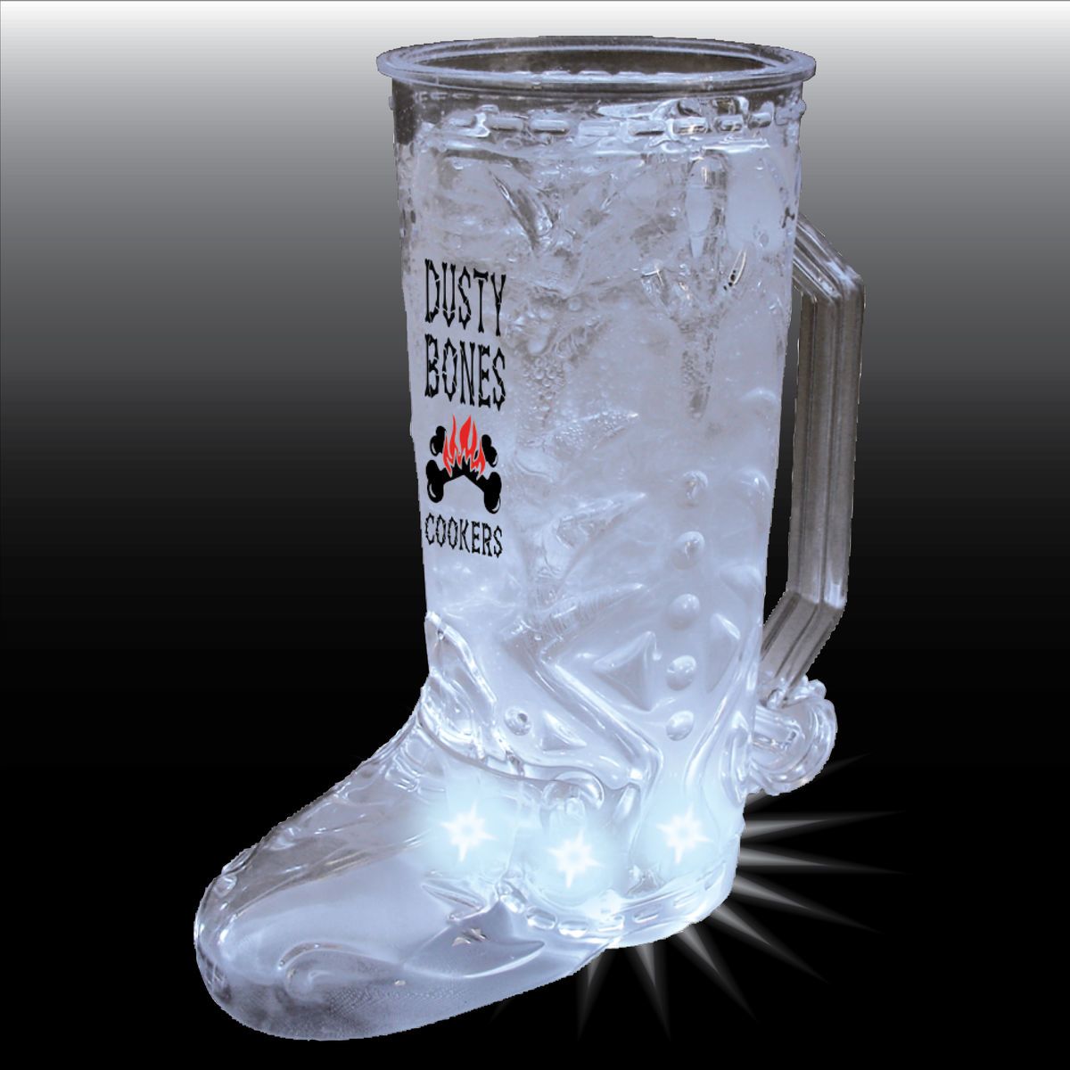 20oz 5-Light Western Themed Plastic Cowboy Boot Mug with Handle