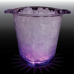 200oz Lites Up Plastic Ice Bucket with Handles