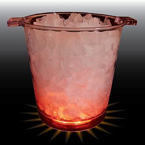 200oz Lites Up Plastic Ice Bucket with Handles