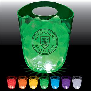 125oz Lites Up Plastic Champagne Ice Bucket with Handle