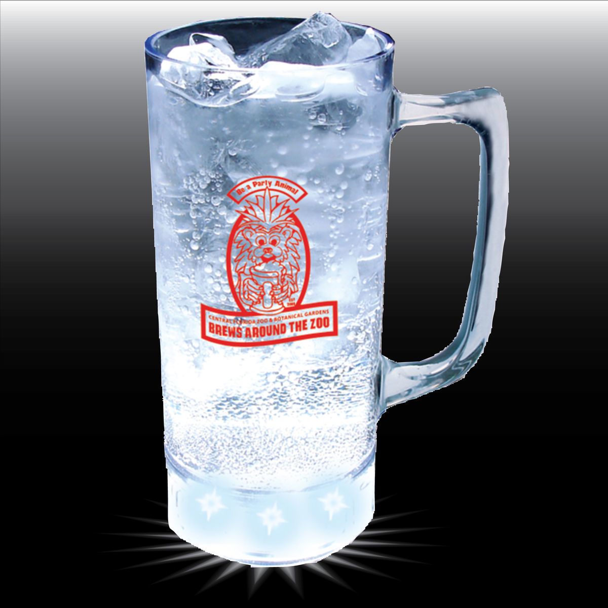 12oz 5-Light Plastic Beer Mug with Handle
