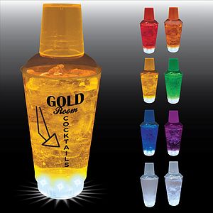 16oz 5-Light 3 Piece Plastic Cocktail Shaker