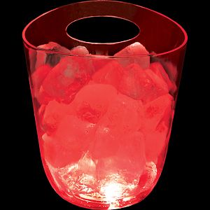 125oz Lites Up Plastic Champagne Ice Bucket with Handle