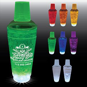 20oz 5-Light 3 Piece Plastic Cocktail Shaker