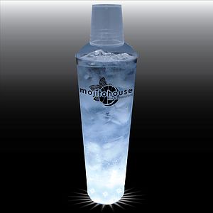 24oz 5-Light 3 Piece Large Volume Plastic Cocktail Shaker