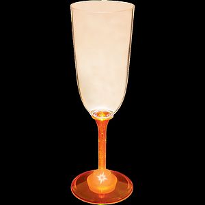 7oz Light Up Standard Stem Plastic Champagne Flute