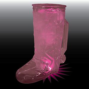 20oz Single Light Western Themed Plastic Cowboy Boot Mug with Handle