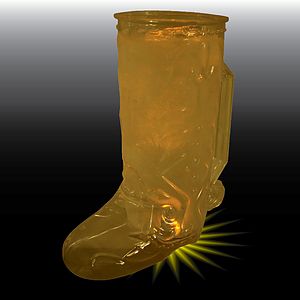 20oz Single Light Western Themed Plastic Cowboy Boot Mug with Handle
