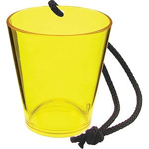 1.5oz Plastic Bottle Neck Hanging Sidecar Shot Glass with Black Rope