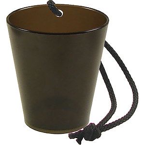 1.5oz Plastic Bottle Neck Hanging Sidecar Shot Glass with Black Rope