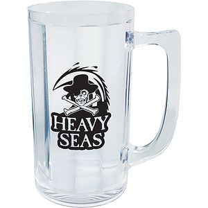 8oz Plastic Fluted Beer Mug with Handle