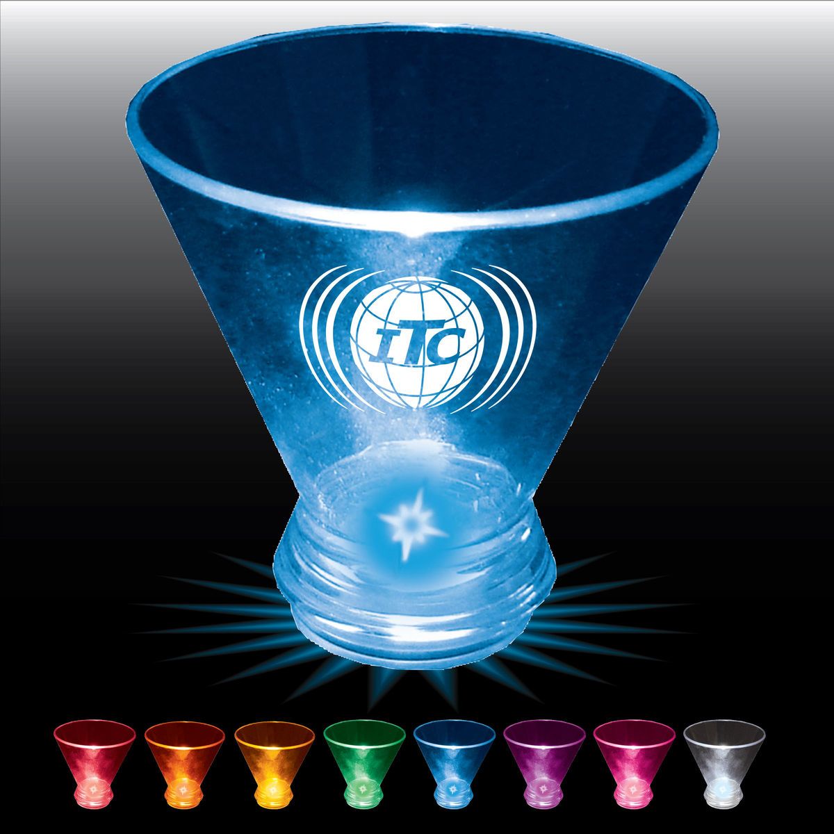 3oz Light Up Plastic Tapered Wine Sampler