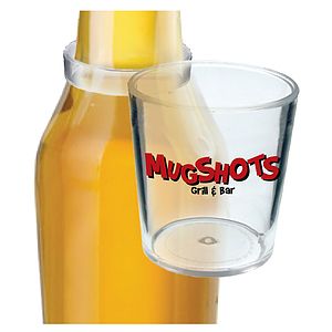 2oz Plastic Bottle Neck Sidecar Shot Glass