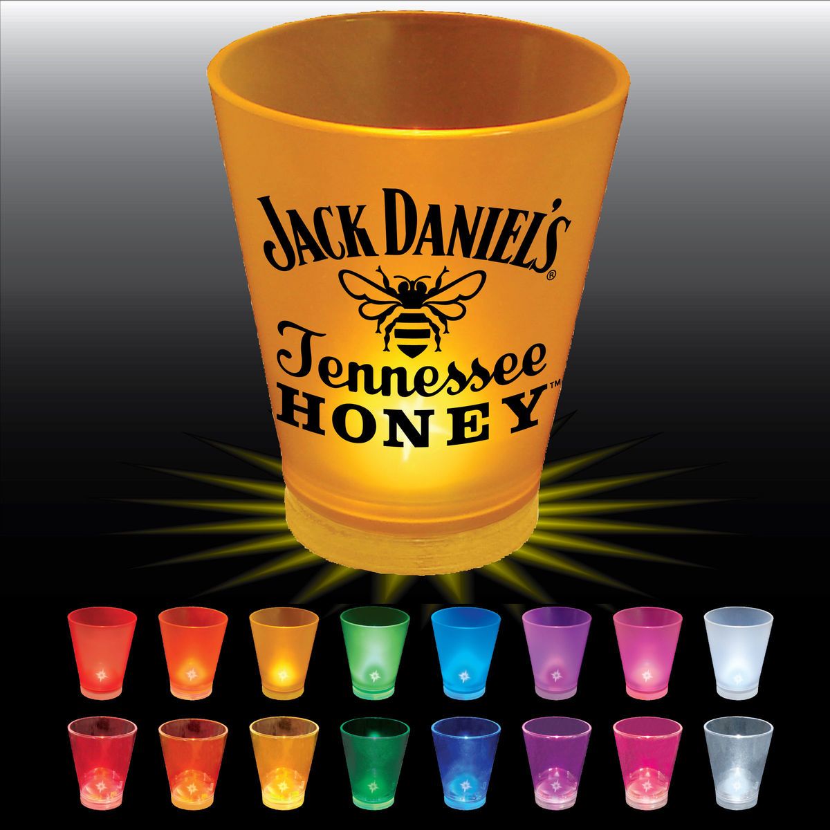 1.5oz Light Up Plastic Standard Shot Glass