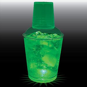 12oz Single Light 3 Piece Plastic Cocktail Shaker