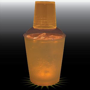 12oz Single Light 3 Piece Plastic Cocktail Shaker
