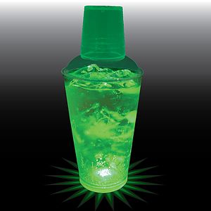 16oz Single Light 3 Piece Plastic Cocktail Shaker