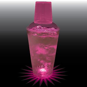 16oz Single Light 3 Piece Plastic Cocktail Shaker