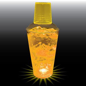 16oz Single Light 3 Piece Plastic Cocktail Shaker