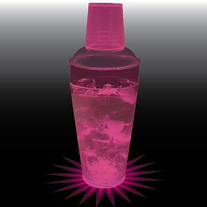 20oz Single Light 3 Piece Plastic Cocktail Shaker