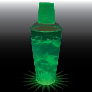 20oz Single Light 3 Piece Plastic Cocktail Shaker