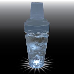 20oz Single Light 3 Piece Plastic Cocktail Shaker