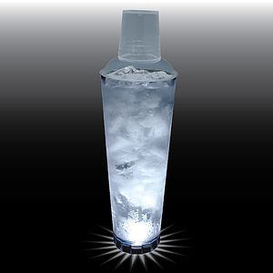 24oz Single Light 3 Piece Large Volume Plastic Cocktail Shaker